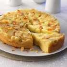 Tarte Tatin met amandelschaafsel
