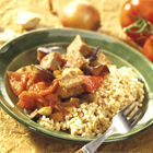 Turkse aubergineschotel met tarly