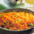 Wortelsalade met sherryvinaigrette en koriander