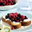 Brioche met zure room en bosvruchten