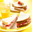 Sandwich met verse geitenkaas en aardbeien