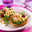Beschuitbol met kaas-fruitsalade
