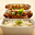 Thaise curry met rundvlees en geroosterde pinda's