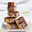 Hazelnootkoekjes met rozijnen en chocoladeglazuur