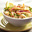 Noedels met asperges, garnalen en rode mul