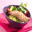 Oosterse zalmfilet van de grill met noedels