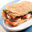 Panini met gerookte zalm en geitenkaas