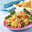 Pastasalade met gerookte zalm, roerei en walnoten