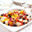Pangasiusfilet met rode en gele paprika
