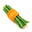 Groenterolletjes van haricots verts en winterwortel