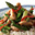 Roergebakken groene asperges met kalkoen