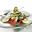 Blauwe kaasmousse verpakt in courgette