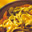 Tagliatelle met gerookte kip en courgette
