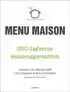 Kookboek Menu Maison