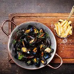 Tip: Mosselen met mosterdmayonaise van restaurant 't Kalkoentje