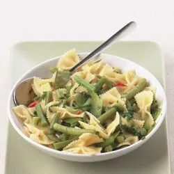 Tip: Farfalle met sperziebonen en peultjes