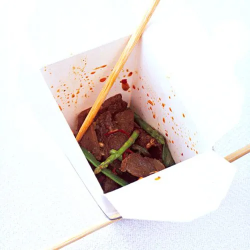 Szechuan biefstuk met peultjes en asperges