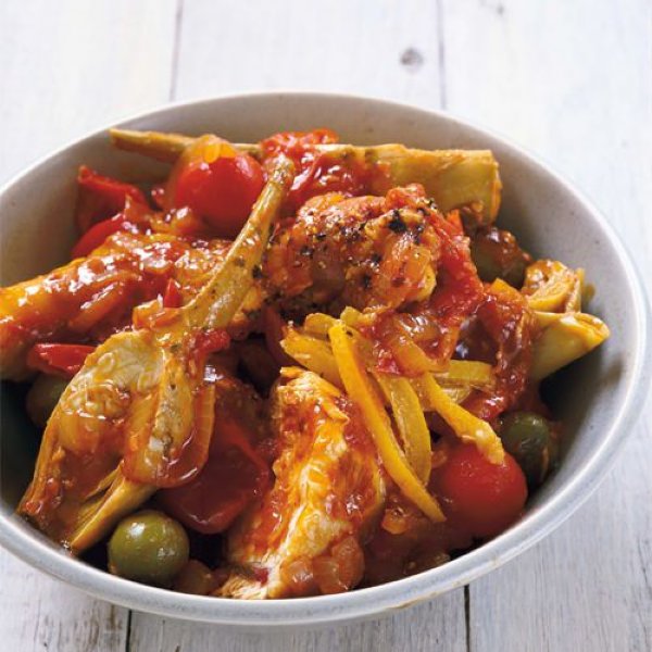 Tajine van kip, tomaat en artisjok recept okoko recepten
