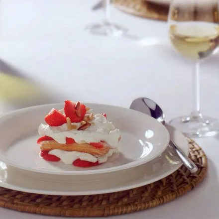 Tiramisu met aardbei