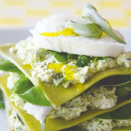 Lasagne met spinazie en feta