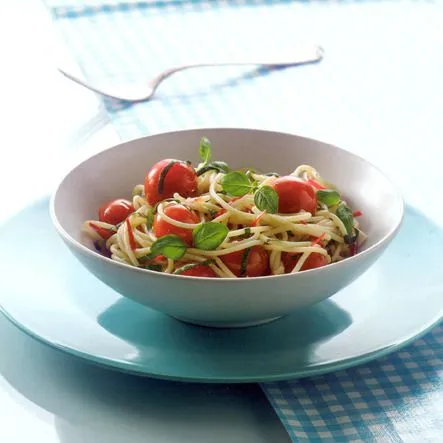 Spaghetti met kerstomaatjes
