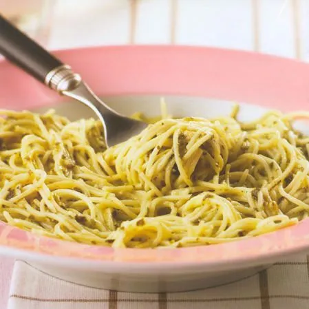 Spaghetti met pesto