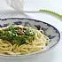 Spaghetti met spinazie en champignons
