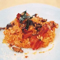 Tip: Jamie Oliver: risotto met pompoen, salie, kastanje en pancetta
