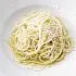 Spaghetti met Parmezaanse kaas, citroen en knoflook