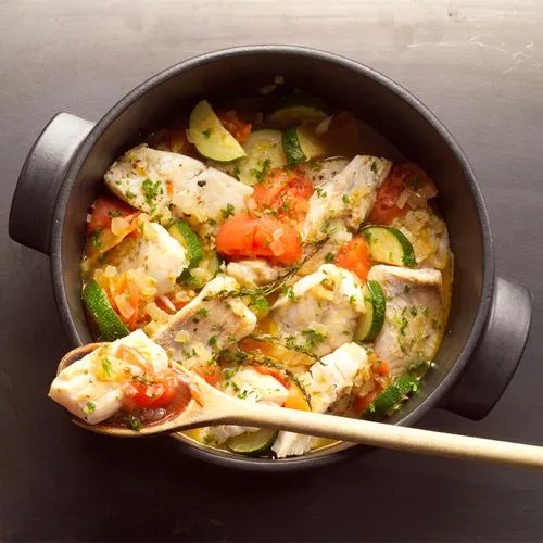 Provençaalse casserole met snoekbaars