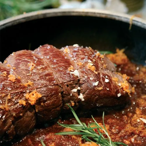 Rosbief met foie gras
