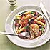 Penne met kip en kerstomaatjes van Tana Ramsay