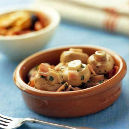 Verwonderend Champignons met spek (tapas) - recept - okoko recepten YJ-88