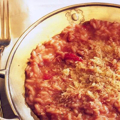 Risotto met aardbeien