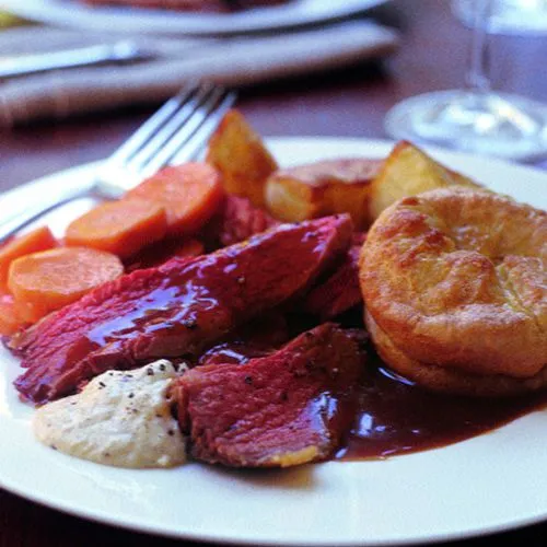 Rosbief met Yorkshire pudding