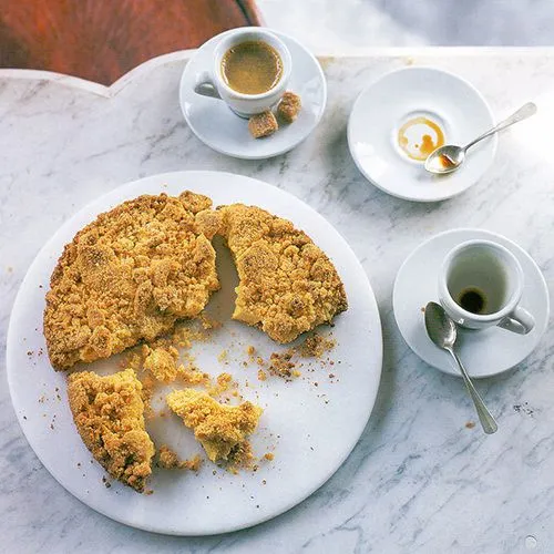 Kruimelige citroencake