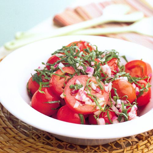 formule Manieren Archeoloog Gemengde tomatensalade - recept - okoko recepten