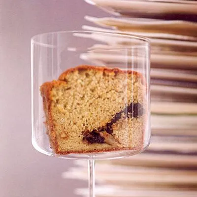 Cake met olijfolie en gekonfijte gember