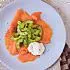 Recept Gerookte zalm met komkommer