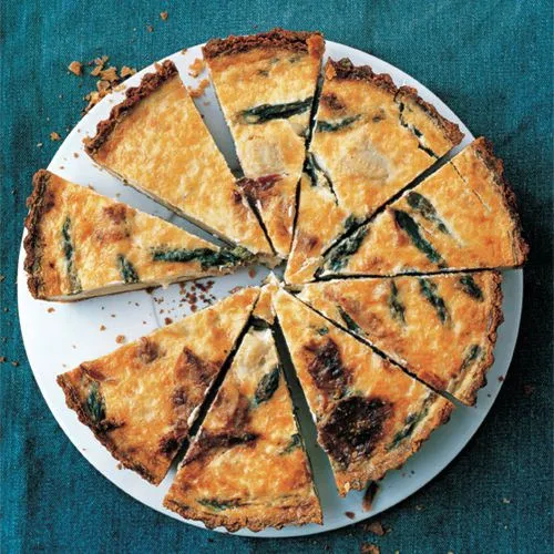 Gordon Ramsay: quiche met artisjokken, asperges en ham
