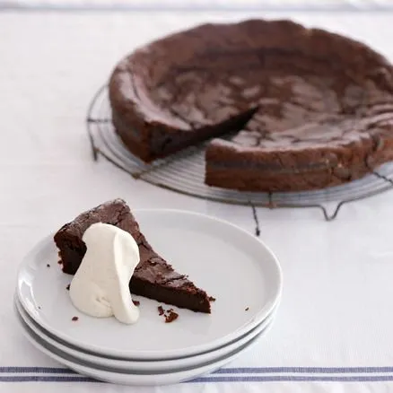Chocoladetaart met kaneelroom