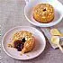 Kleine hazelnootcake met speculaas