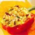 Gevulde paprika met aardappelpuree