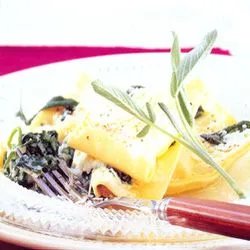 Tip: Open ravioli met ricotta en spinazie