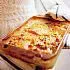 Aardappelgratin met maïs en pompoen