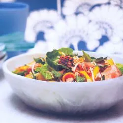 Tip: Zalmsalade van gegrilde zalm met oosterse dressing