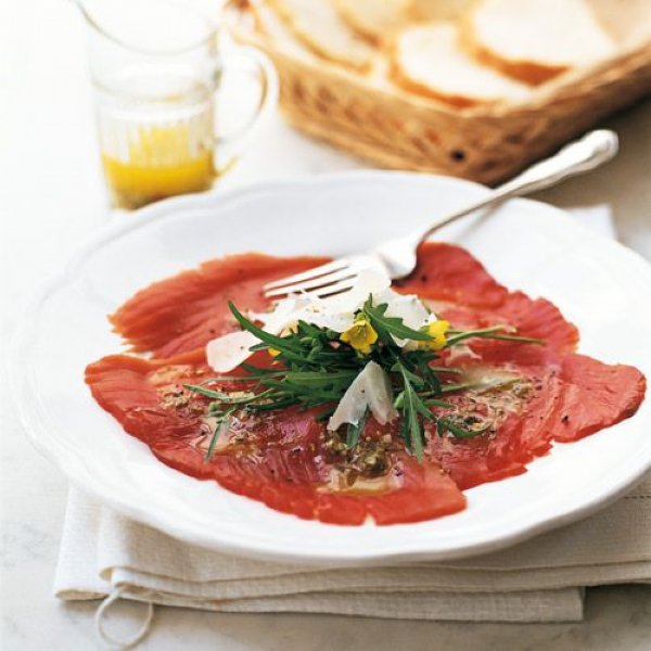 Carpaccio van verse tonijn recept okoko recepten