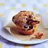 Muffins met sinaasappel, zoete aardappel en bosbessen