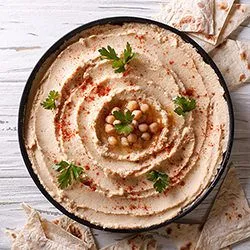 Tip: Kikkererwtenpuree (hummus)
