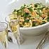 Fusilli met gerookte zalm, citroen en rucola